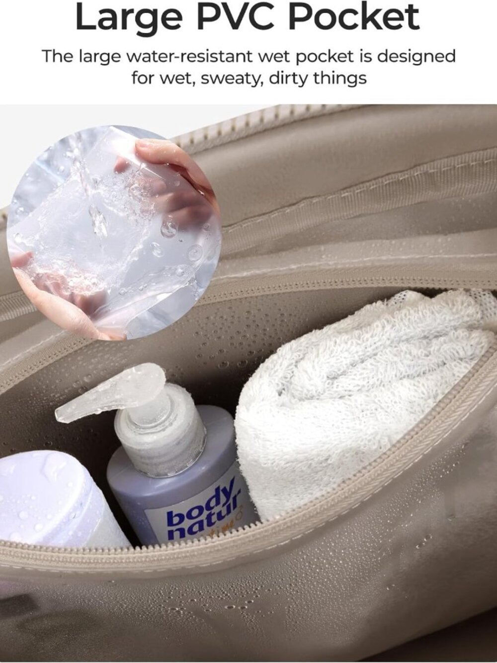 Stylish Duffle Bag for Travel & Gym, Versatile Weekender Carry-On for Women - Picture 5 of 7